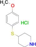 4-(4-METHOXYPHENYLSULFANYL)PIPERIDINE HCL