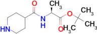 (S)-TERT-BUTYL 2-(PIPERIDINE-4-CARBOXAMIDO)PROPANOATE