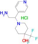 1-(2-AMINO-1-(PYRIDIN-4-YL)ETHYL)-4-(TRIFLUOROMETHYL)PIPERIDIN-4-OL HCL