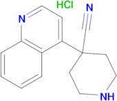 4-(QUINOLIN-4-YL)PIPERIDINE-4-CARBONITRILE HCL