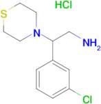 2-(3-CHLOROPHENYL)-2-THIOMORPHOLINOETHANAMINE HCL