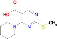 2-(METHYLTHIO)-4-(PIPERIDIN-1-YL)PYRIMIDINE-5-CARBOXYLIC ACID