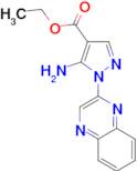 ETHYL 5-AMINO-1-(QUINOXALIN-2-YL)-1H-PYRAZOLE-4-CARBOXYLATE