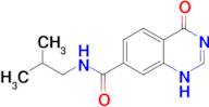 N-ISOBUTYL-4-OXO-3,4-DIHYDROQUINAZOLINE-7-CARBOXAMIDE