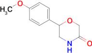 6-(4-METHOXYPHENYL)MORPHOLIN-3-ONE