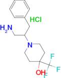 1-(1-Amino-3-phenylpropan-2-yl)-4-(trifluoromethyl)piperidin-4-ol hydrochloride