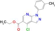 ETHYL 4-CHLORO-1-M-TOLYL-1H-PYRAZOLO[3,4-B]PYRIDINE-5-CARBOXYLATE