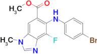 METHYL 5-(4-BROMOPHENYLAMINO)-4-FLUORO- 1-METHYL-1H-BENZO[D]IMIDAZOLE-6-CARBOXYLATE