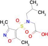 2-(N-ISOBUTYL-3,5-DIMETHYLISOXAZOLE-4-SULFONAMIDO)ACETIC ACID