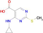 4-(CYCLOPROPYLAMINO)-2-(METHYLTHIO)PYRIMIDINE-5-CARBOXYLIC ACID