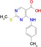 2-(METHYLTHIO)-4-(P-TOLYLAMINO)PYRIMIDINE-5-CARBOXYLIC ACID