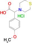 2-(4-METHOXYPHENYL)-2-THIOMORPHOLINOACETIC ACID HCL