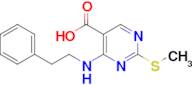 2-(METHYLTHIO)-4-(PHENETHYLAMINO)PYRIMIDINE-5-CARBOXYLIC ACID