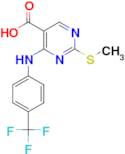 2-(METHYLTHIO)-4-(4-(TRIFLUOROMETHYL)PHENYLAMINO)PYRIMIDINE-5-CARBOXYLIC ACID