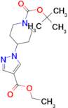 TERT-BUTYL 4-(4-(ETHOXYCARBONYL)-1H-PYRAZOL-1-YL)PIPERIDINE-1-CARBOXYLATE