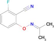 2-FLUORO-6-(PROPAN-2-YLIDENEAMINOOXY)BENZONITRILE