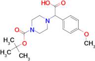 2-{4-[(TERT-BUTYL)OXYCARBONYL]PIPERAZINYL}-2-(4-METHOXYPHENYL)ACETIC ACID