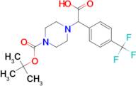 2-{4-[(TERT-BUTYL)OXYCARBONYL]PIPERAZINYL}-2-[4-(TRIFLUOROMETHYL)PHENYL]ACETIC ACID