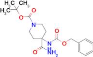TERT-BUTYL 4-(CBZ-AMINO)-4-CARBAMOYLPIPERIDINE-1-CARBOXYLATE