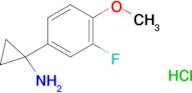 1-(3-Fluoro-4-methoxyphenyl)cyclopropanamine hydrochloride