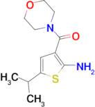 5-isopropyl-3-(morpholin-4-ylcarbonyl)thiophen-2-amine