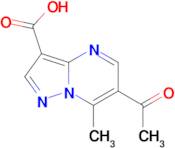 6-acetyl-7-methylpyrazolo[1,5-a]pyrimidine-3-carboxylic acid