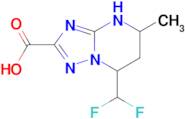 7-(difluoromethyl)-5-methyl-4,5,6,7-tetrahydro[1,2,4]triazolo[1,5-a]pyrimidine-2-carboxylic acid