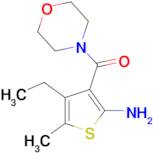 4-ethyl-5-methyl-3-(morpholin-4-ylcarbonyl)thiophen-2-amine