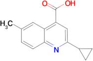 2-cyclopropyl-6-methylquinoline-4-carboxylic acid