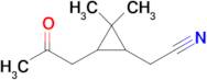 [2,2-dimethyl-3-(2-oxopropyl)cyclopropyl]acetonitrile