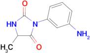 3-(3-aminophenyl)-5-methylimidazolidine-2,4-dione