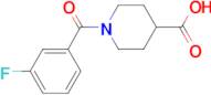 1-(3-fluorobenzoyl)piperidine-4-carboxylic acid