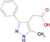 (5-methyl-3-phenyl-1H-pyrazol-4-yl)acetic acid