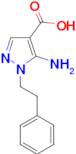 5-amino-1-(2-phenylethyl)-1H-pyrazole-4-carboxylic acid