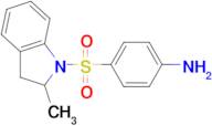 4-[(2-methyl-2,3-dihydro-1H-indol-1-yl)sulfonyl]aniline