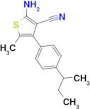 2-amino-4-(4-sec-butylphenyl)-5-methylthiophene-3-carbonitrile