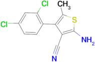 2-amino-4-(2,4-dichlorophenyl)-5-methylthiophene-3-carbonitrile