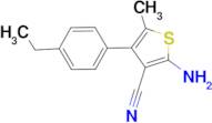 2-amino-4-(4-ethylphenyl)-5-methylthiophene-3-carbonitrile