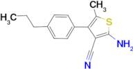 2-amino-5-methyl-4-(4-propylphenyl)thiophene-3-carbonitrile