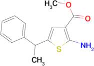 methyl 2-amino-5-(1-phenylethyl)thiophene-3-carboxylate