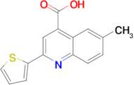 6-methyl-2-(2-thienyl)quinoline-4-carboxylic acid