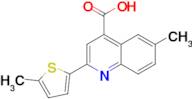 6-methyl-2-(5-methyl-2-thienyl)quinoline-4-carboxylic acid