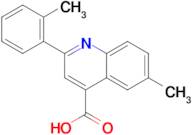 6-methyl-2-(2-methylphenyl)quinoline-4-carboxylic acid