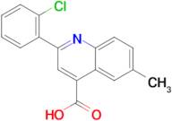 2-(2-chlorophenyl)-6-methylquinoline-4-carboxylic acid