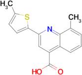 8-methyl-2-(5-methyl-2-thienyl)quinoline-4-carboxylic acid