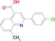 2-(4-chlorophenyl)-8-methylquinoline-4-carboxylic acid