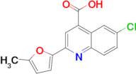 6-chloro-2-(5-methyl-2-furyl)quinoline-4-carboxylic acid