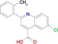 6-chloro-2-(2-methylphenyl)quinoline-4-carboxylic acid