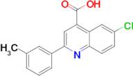 6-chloro-2-(3-methylphenyl)quinoline-4-carboxylic acid