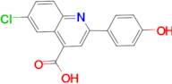 6-chloro-2-(4-hydroxyphenyl)quinoline-4-carboxylic acid